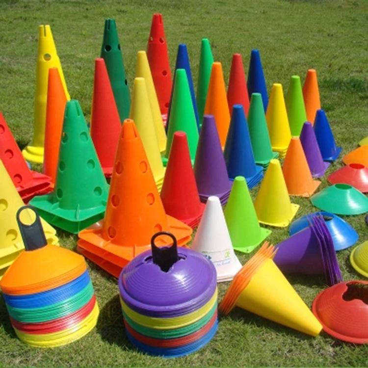 Football & Basketball Training Cones - PE Material, Roadblock & Obstacle Dribbling Equipment