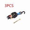 1PC/2PCS/3PCS A Single Hook Motorcycle Auto Retractable Ratchet Tie Down Starp Transport Fixing Belt