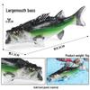 Marine Animal Fish Model Toy: Salmon, Largemouth Bass & Tuna for Aquarium Decoration