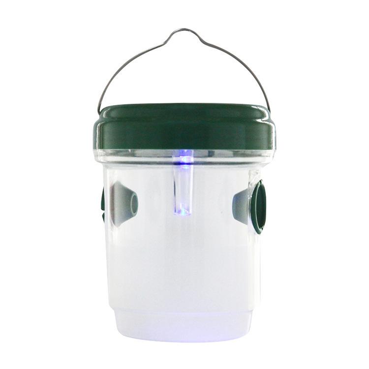 Солнечный светодиодный светильник, ловушка для ос, убийца плодовых мух, подвесная уличная ловушка для насекомых, многоразовая садовая ловушка для пчел, убийца мух