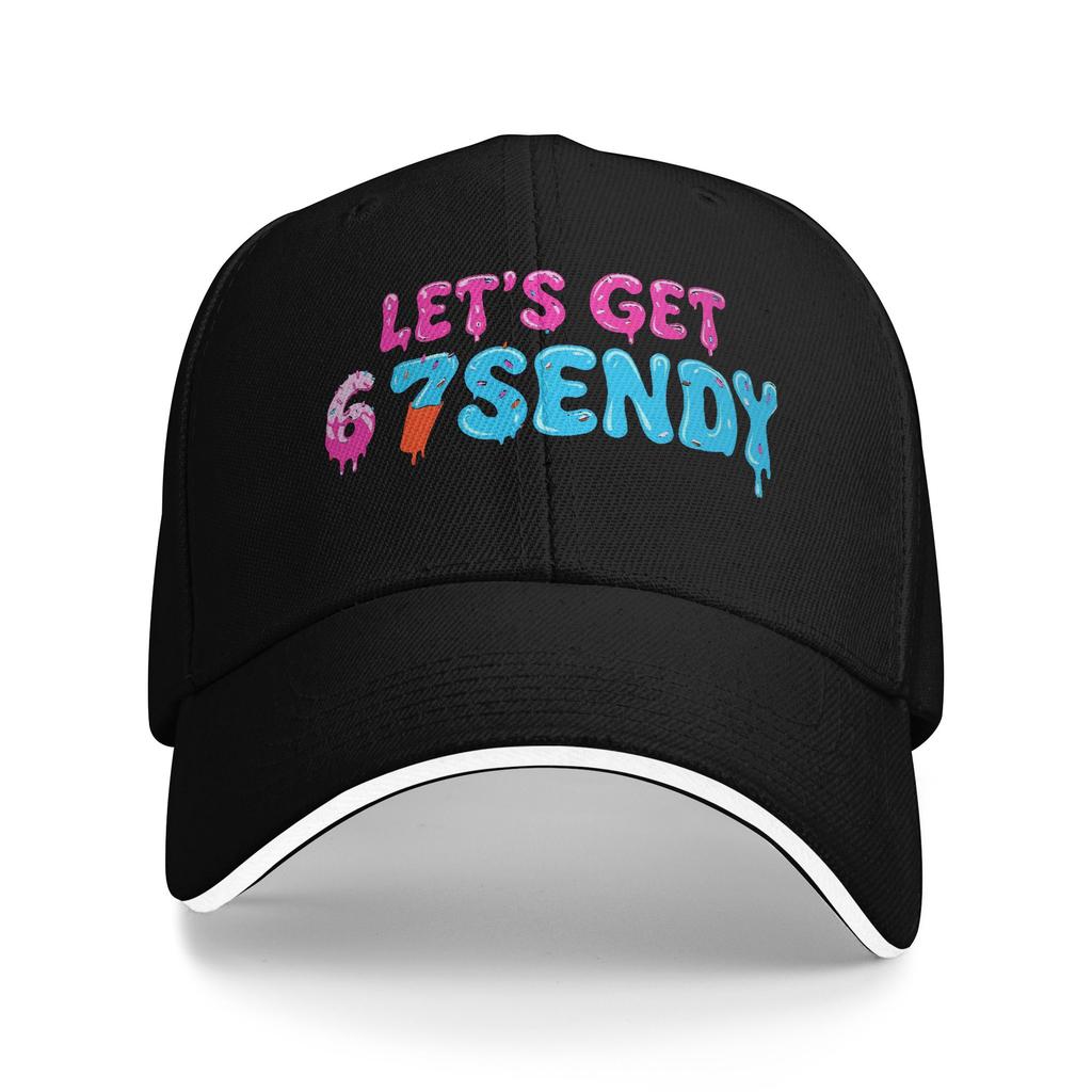 Let's Get 6 7endy Funny 67 Meme Baseball Cap Vintage Unisex Hip Hop Hats Dropshipping Print Running Hippie Baseball Caps Gift