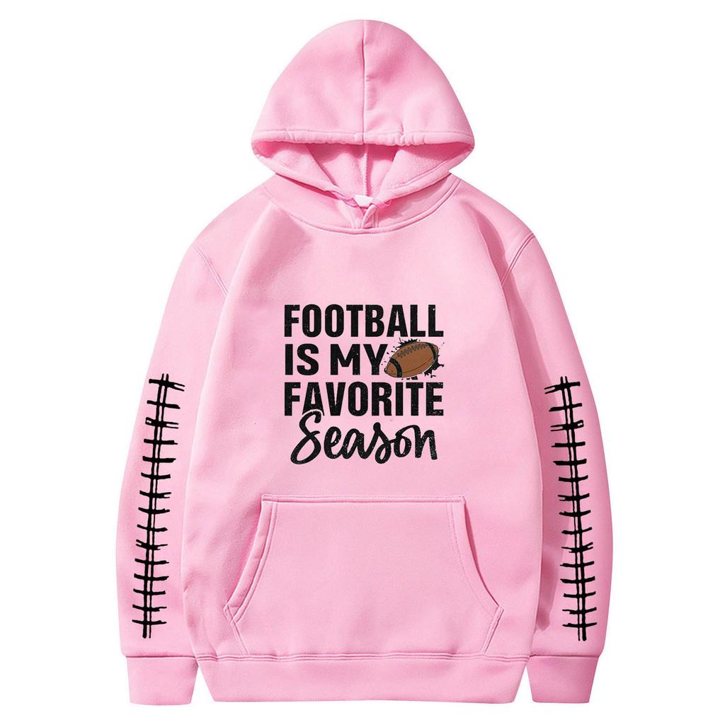 Women's O-neck Long Sleeve  Printed Top Solid Color Hoodie