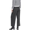 Uniqlo X CDC Collaboration FW23 Velvet Knit Pleated Wide Leg Casual Pants Women Bottoms Dark-Gray 463706-08