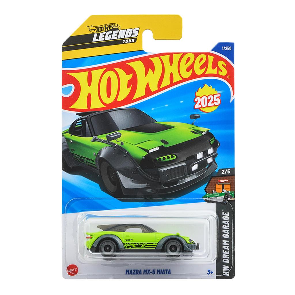 Hot Wheels Mazda MX-5 Miata Ride-On Toy Mini Car JFN42 Green For 3 Years Old and Up