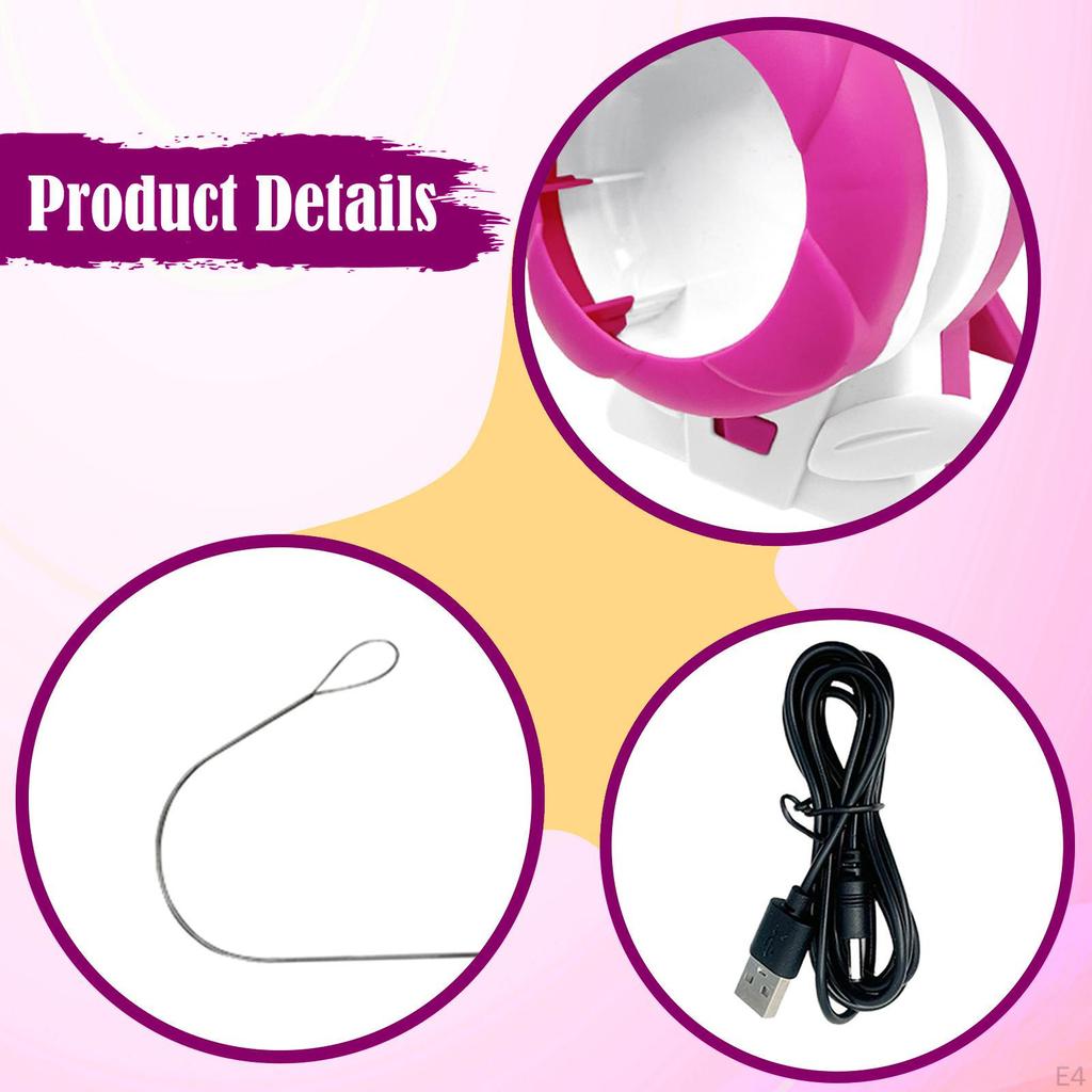 Tonperlen-Perlenmaschine mit Stiftzubehör Lustige Schmuckherstellung Elektrisch für Taille