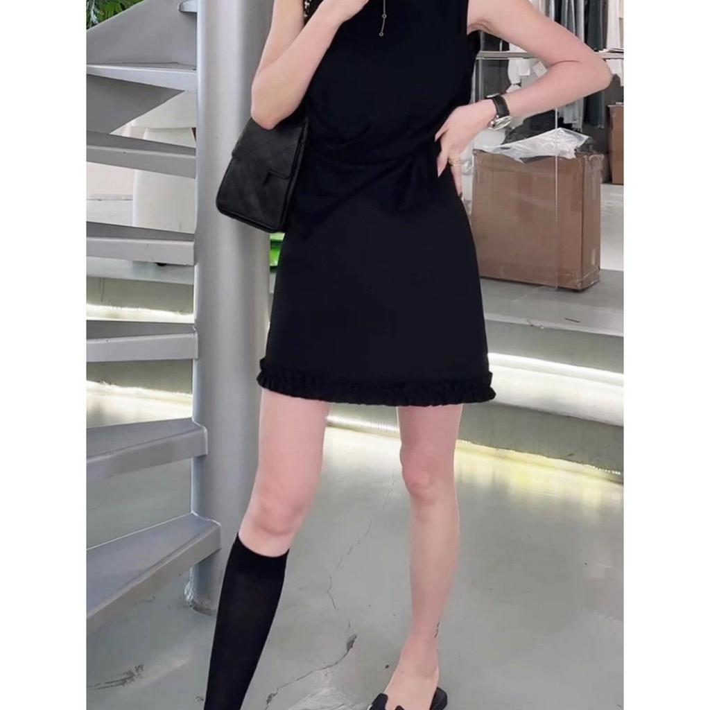 Plus Size High-Waist Slimming A-Line Woolen Pencil Skirt with Ruffle Edge for Women - Fall 2026 Collection