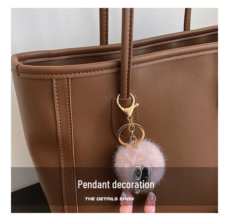 2023 Autumn/Winter Large-Capacity Fashionable Shoulder Bag - Simple, Trendy Korean Commuting Tote for Women