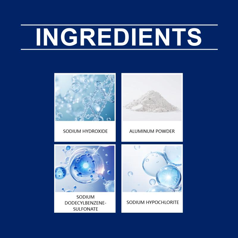 Clogless Sink Drain Dredging Powder for Kitchen Bathroom 8Pcs Powerful Grease Dissolver Remove Residue Fast Unblock Pipes Home Use