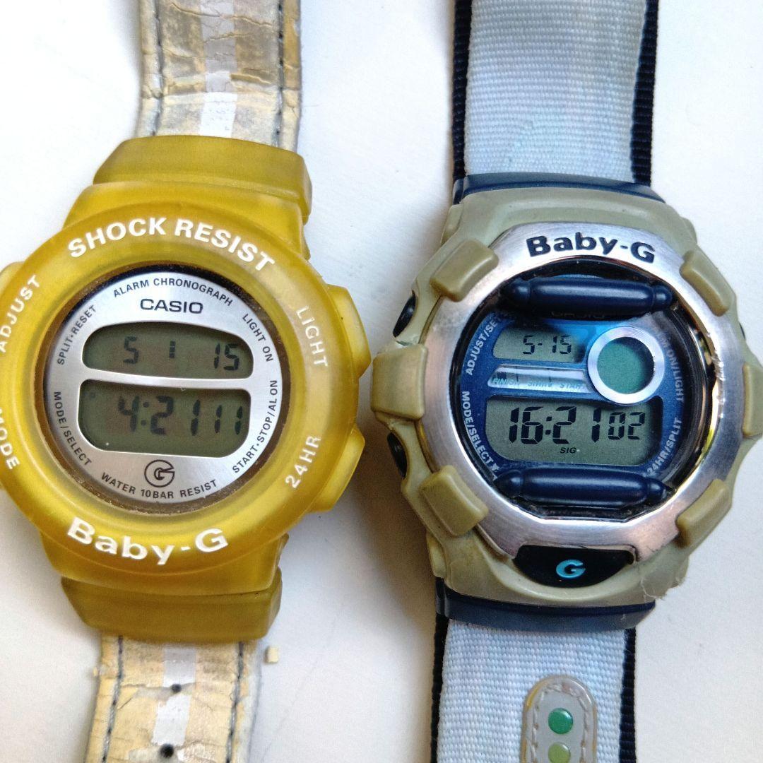 Used CASIO Casio Baby-G Baby G 2 items in operation