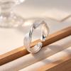 Silver-Plated Irregular Mobius Ring - Fashionable, Versatile, and Luxurious Index Finger Accessory