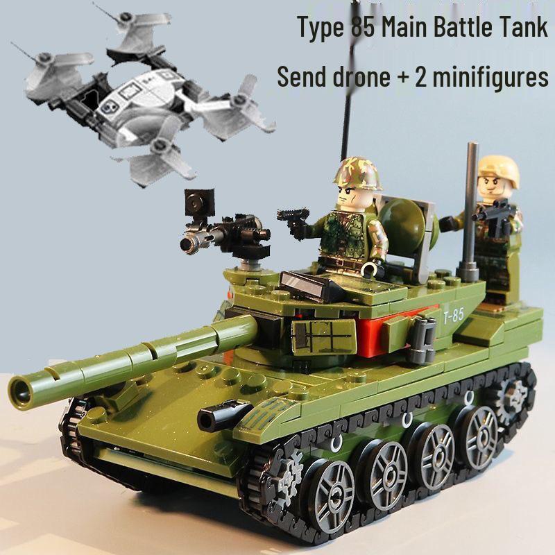 Compatible Military SWAT Armored Car Building Blocks - Educational Assembly Toy for Boys