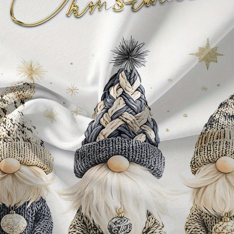 3Pcs Merry Christmas Gnome Theme Duvet Cover Set Fashionable 3D Digital Print With Pillowcases 1 * Comforter + 2 * Shams