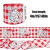 6.3cm Reusable Jute-Style Christmas Craft Ribbon Polyester Webbing