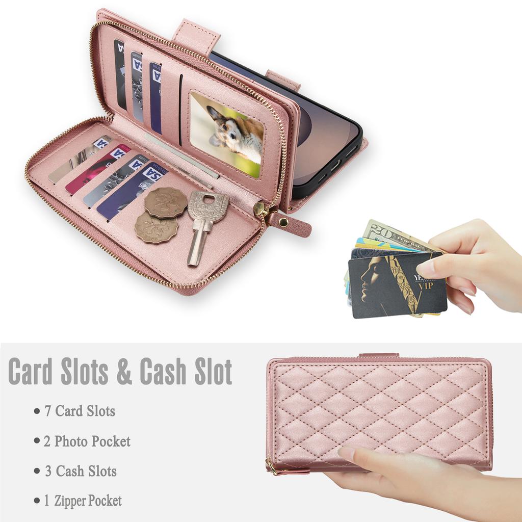 Crossbody Wallet Cards Solt Leather Case For Samsung Galaxy S26 Ultra S25 S24 Plus S23 A17 A07 A57 Shockproof Lanyard Bag Cover