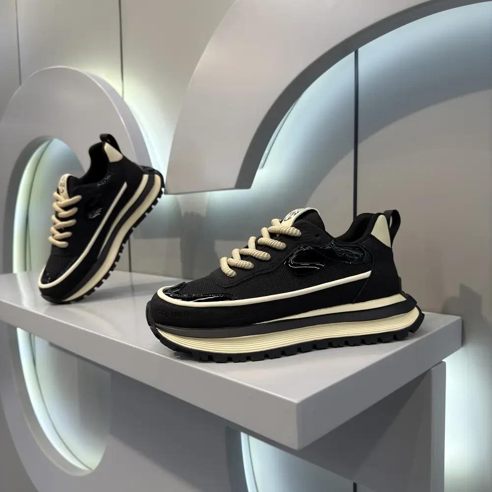 

Мода Мода Мужские Вулканизированные Туфли Платформа Спорт Беговые Кроссовки Высокое Качество Нескользящая Износостойкая Обувь для Походов Мужская Повседневная Обувь 40