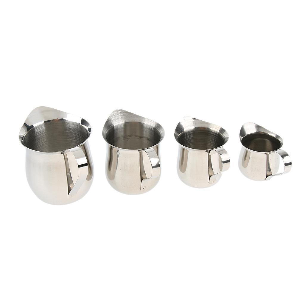 Design Stainless Steel Milk Frothing s Creamer Latte Art Jug 2oz/ 3oz/ 5oz/ 7oz