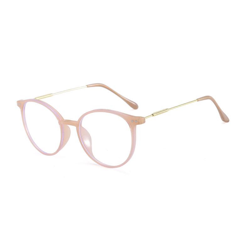 High Quality Round Metal Glasses Women Men Exquisite Simple Eyewear At Home Shopping Female Male Blue Light Blocking Glasses