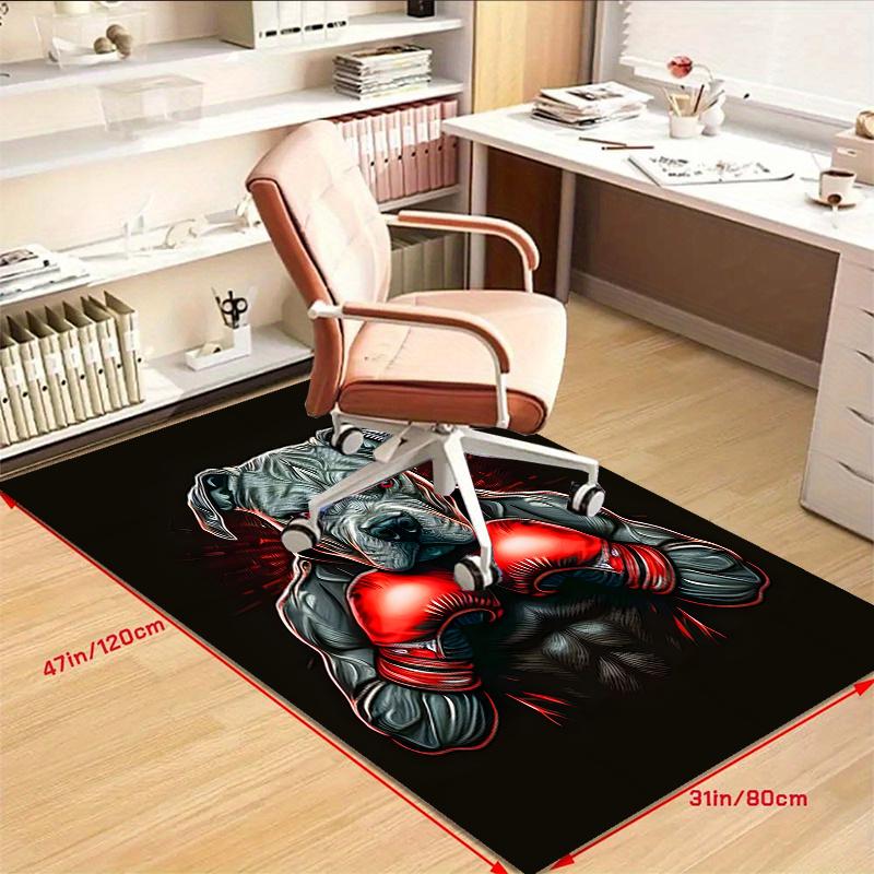 Crystal Velvet Boxing Printed Area Rug Carpet for Bedroom, Living Room, Home Office Decor, Rugs Mat, Fashion Mat Rug for Bedside A8