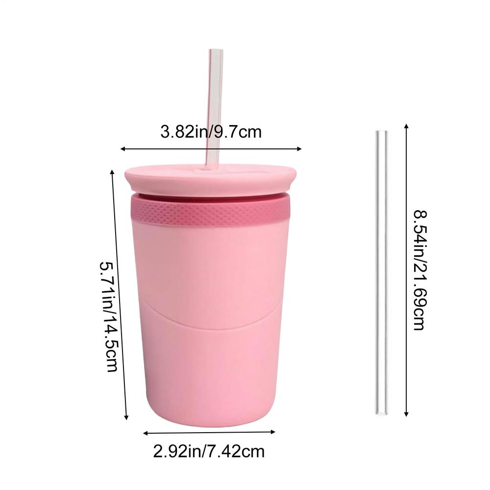 

Cylinder Ice Mold With Lid & Straw Mini Easy Release Silicone Press-Type Freezer Ice Bucket Mold For Whiskey Bourbon Soda Party розовый