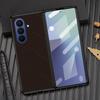 For Samsung Galaxy Z Fold7 5G Case X-Patterned TPU PU Leather PC Anti-Drop Phone Cover