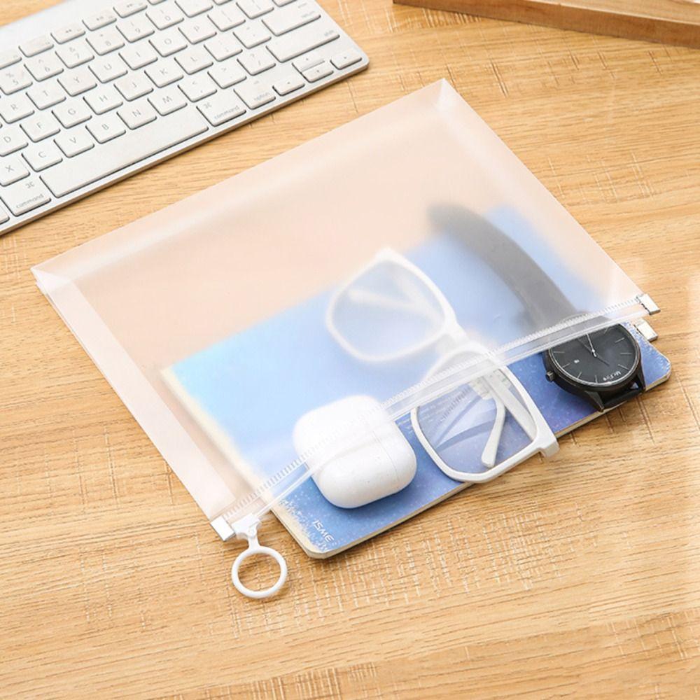 A4/A5/A6 Stationery Bag Transparent Storage Bag Simple File Folder  Students