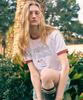 Nyuballanseu Nbneg2A103 / Uni Archive Pace Running Ringer Tee (White)