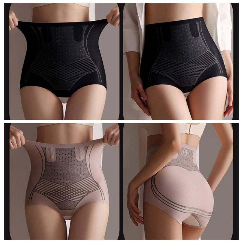 Cotton Crotch Seamless Underwear Belly Contracting Tummy Control Panties High Waist Shapewear Lady