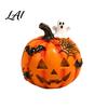 Vivid Skeleton Figurines Halloween Pumpkin Ghost Bat Skull Figurine Cute Resin Handcrafted Props Tabletop Ornaments for Home Party Shelf Mantels