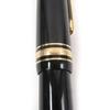 Great MONTBLANC Fountain Pen Meisterstck Cap Type Black Gold 14K Mens Used