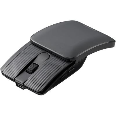 Sanwa Direct Kompakte Faltbare Bluetooth-Maus, Leise, 5 Tasten mit Vor/Zurück-Tasten und einem Scrollrad, Kompatibel mit Mac, iPad, iPhone und A