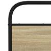 Bed Frame without Mattress 120 x 190 cm Sonoma Oak Wood Based Material