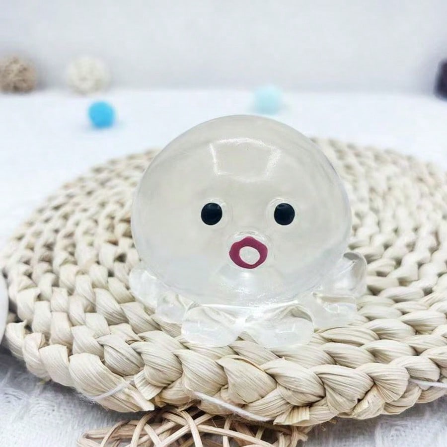 3 Stück Oktopus Squishy Stressabbau-Set Super Langsamer Rückprall , Niedliche Kreative Designs , Zufällige Zusammenstellung , Ideal für Partygeschenke