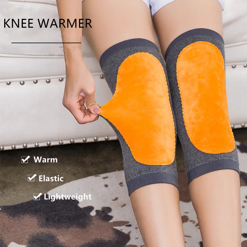2Pcs Cashmere Wool Knee Pads Support Features Men Women Winter Legs Knee Warmers Sleeve Wrap Protector For Joint Pain Tendonitis Arthritis