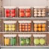 Fruit Storage Containers For Fridge Transparent Fruit Keepers Box Portable Food Storage With Airtight Lids For Picnic Camping
