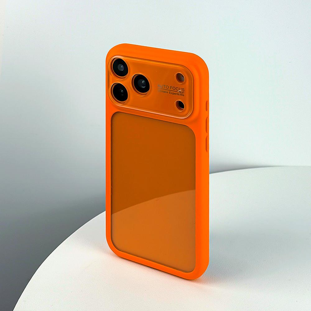 New Candy Color Clear Large Window Case for For Iphone 17 16 1 Pro Max Camera Protection Shockproof Transparent Acrylic Hard Cover
