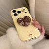 Cute Puppy Heart-Shaped Stand Phone Case for iPhone 16, iPhone 17, and iPhone 17 Pro Max