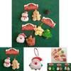 Christmas Santa Plush Toy With Star Tree Design For Holiday Gift Decor