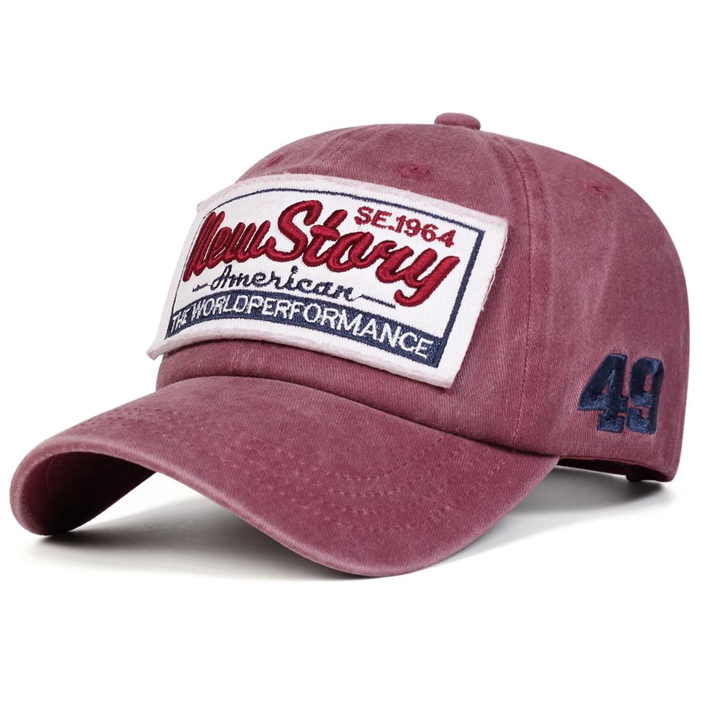 Unisex NEW STORY Letter Embroidery Wash Baseball Caps Spring Autumn Outdoor Adjustable Casual Hats Sunscreen Hat Sports Cap