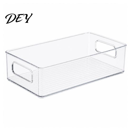Waterproof Desk Drawer Desktop Storage Box, Clear PET Drawers Organizer, Stackable Space Plastic Saving Case, for Office Stationery And Makeup