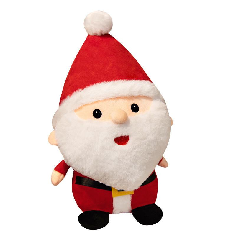 Christmas Reindeer Santa Claus Snowman Plush Doll With Soft Short Plush For Holiday Decor And Gift Giving