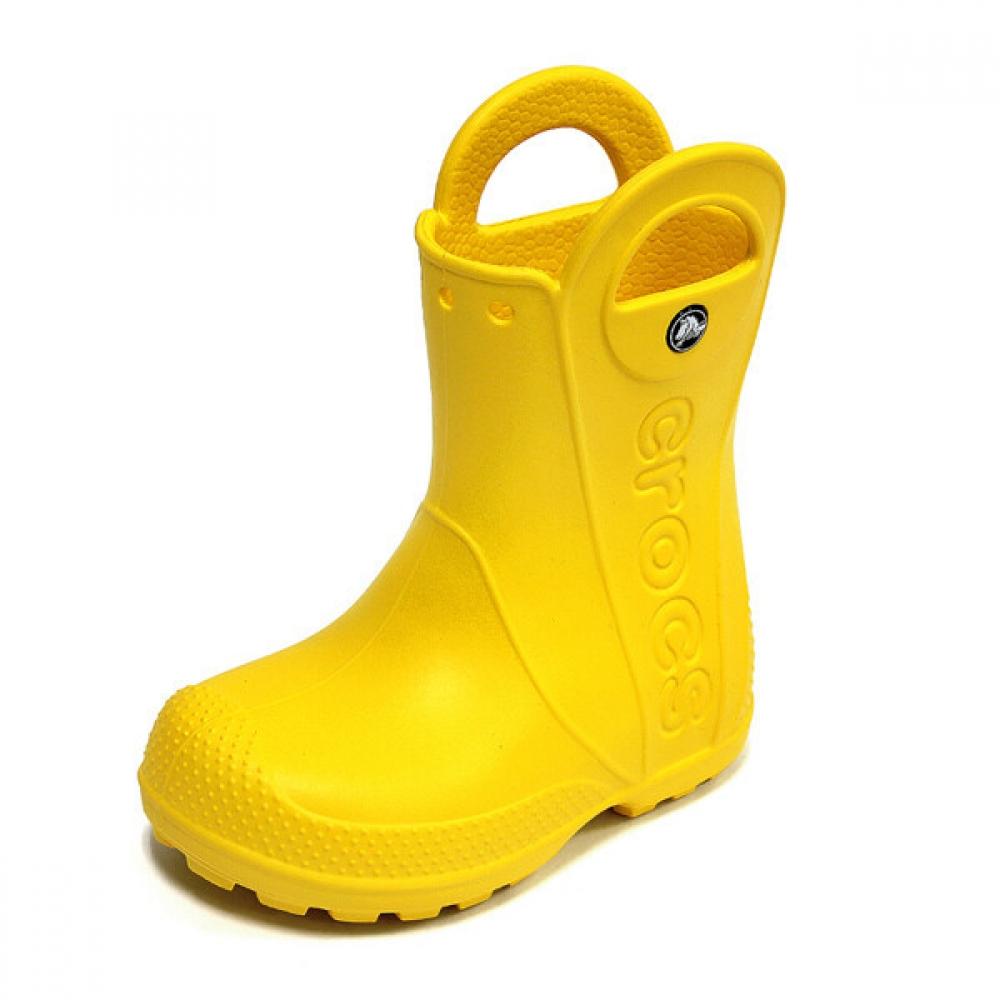 

Crocs Kids Handleit Kids Rain Boots Yellow 12803 730 12803730/130mm(C6)
