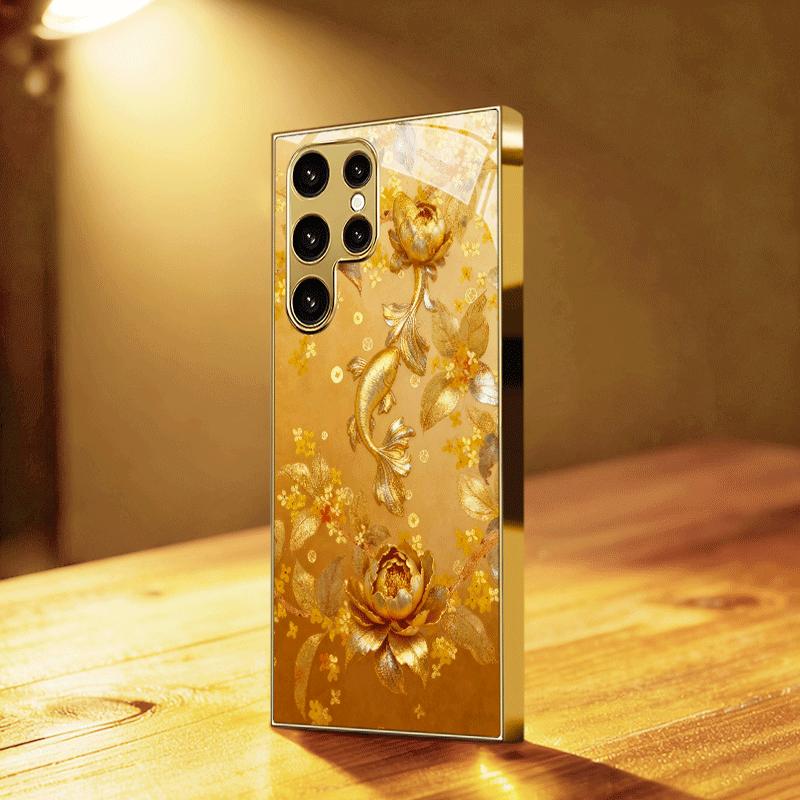 High-end PhoneCase Electroplated Glass TPU PhoneCase for Samsung Galaxy S26 S25 S24 S23 S22 S21 FE,Ultra,Plus Dropresistant