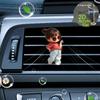 2D Flat Dancing Girl Car Vent Clip Decorative Diffuser (fragrance Not Included) Car Decoration, Car Fragrance Diffuser