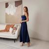 Neues Hosenträger-Kleid Sommermode Sexy Rückenfrei Ärmellos Denim-Kleid für Damen