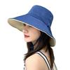 New Korean Women Men Bucket Hat Anti-uv Beach Sun Hat Summer Sunscreen Panama Hat Outdoor Foldable Portable Fisherman Cap