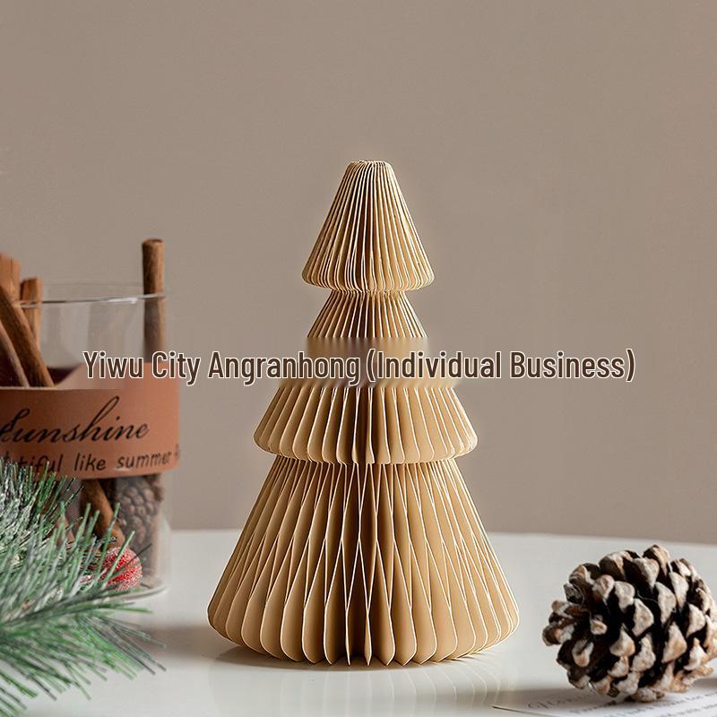 2025 Origami Christmas Tree Ornaments & Tabletop Decorations - Perfect for Holiday Scenes & Photography Props