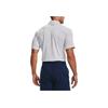 Under Armour Striped Print Golf Polo Shirt Men Tops Halo-Grey 1351130-014