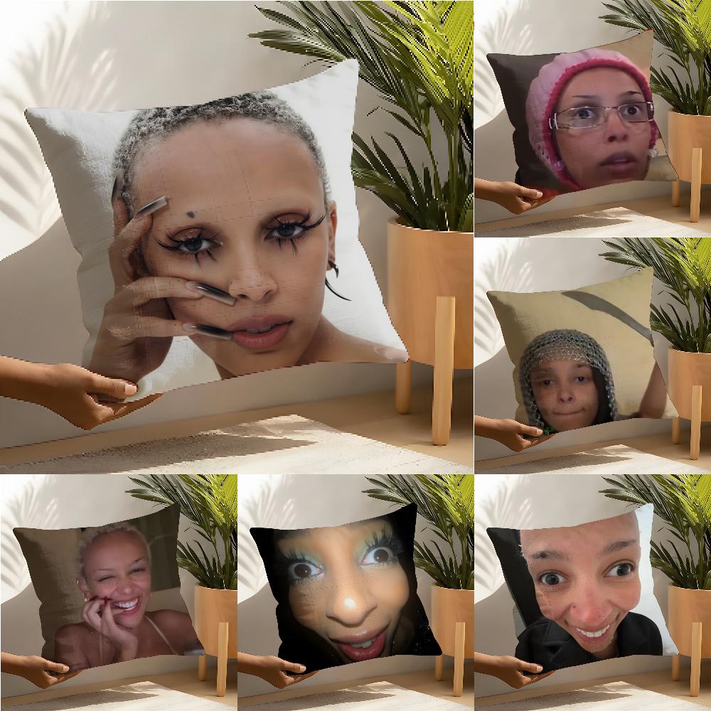 Funny Ddoja cat meme Pillow Case Home Living Room Decoration Linen Pillow Cases Cushion Cover