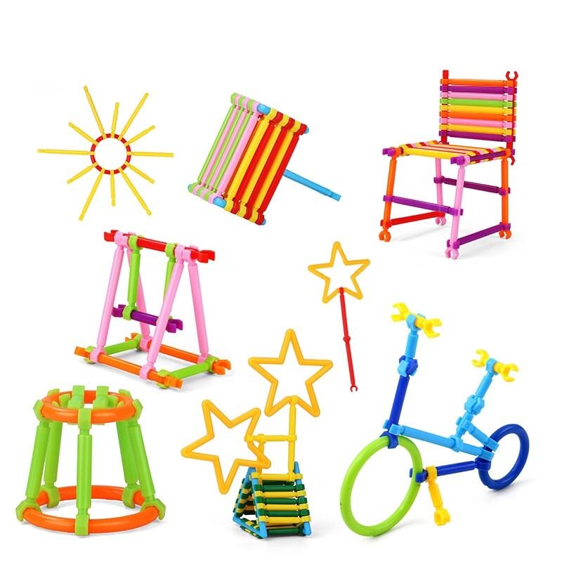 500PCS Smart Stick Building Blocks Kids Assembled DIY Construction Toys Game Baby Educational Toy for Children Gift