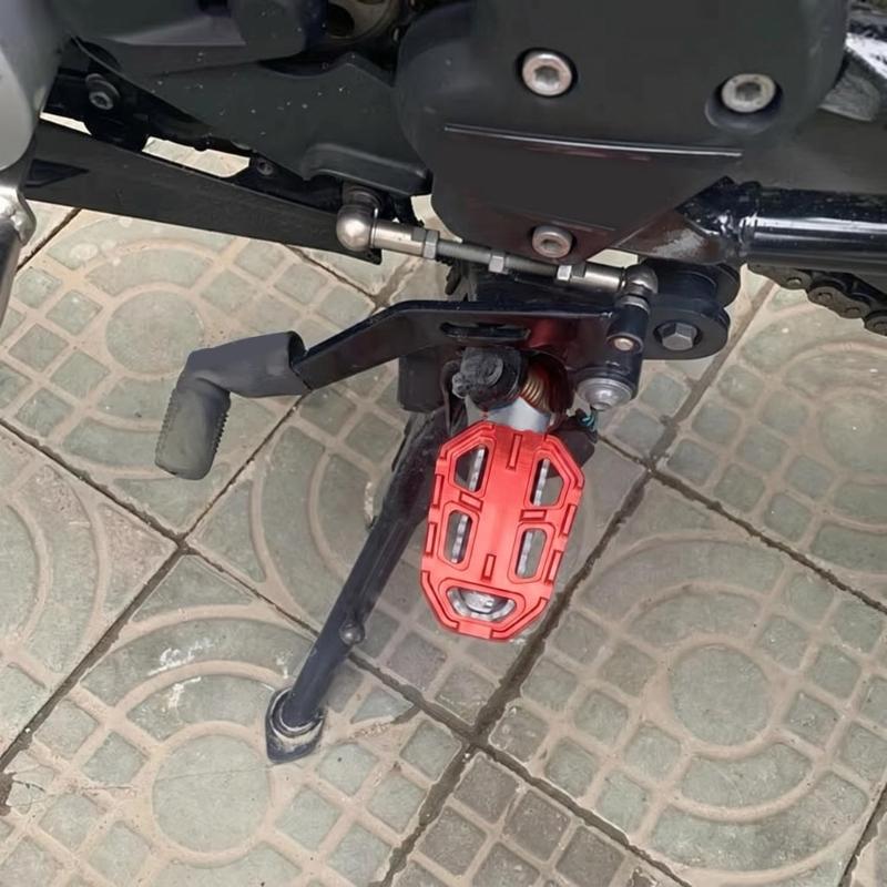 Aluminum Motorcycle Foot Peg Set Wide Support Platform for R1200GS ADV Wet Weather and Mixed-Road Routes